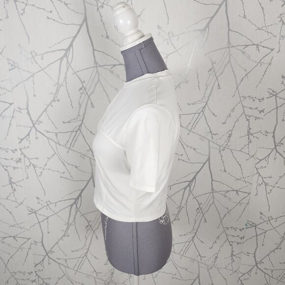 JJXX While Cotton Stretch Cropped Corset Tee - Picture 3 of 7